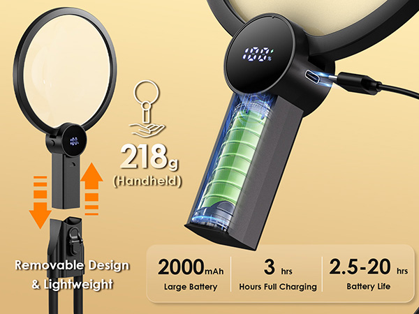 rechargeable magnifying glass