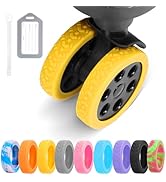 DIGIGRE Luggage Wheel Covers, 8 PCS Silicone Wheel Protector Covers for 2-2.6 inches 8-Spinner Wh...