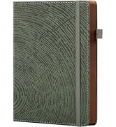 ALKALO Lined Journal Notebook for Work, A5 Debossed Hardcover Journals for Men Women Writing, 200...