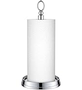 KASUNTO Paper Towel Holder (with Heavy Weighted Base) Steel Paper Towel Holder countertop,Black P...