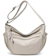 Trendy Crescent Bag Nylon Crossbody Bags for Women Lightweight Sling Hobo Luna Bag Multi-Pocket S...