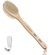 Slick- Shower Brush, Double Sided Brush, Back Scrubber, Bath Brush, Back Brush, Back Brush Long H...