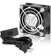 AmRunJe EC Small Cooling Fan 110V 115V 120V 220V 240V 60mm x 25mm Dual Ball Bearing Fan for Cooli...