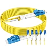 2m (5Pack) OS2 Fiber LC to LC Fiber Patch Cable,Single Mode Fiber LC to LC, OS2 LC LC Optic Cable...