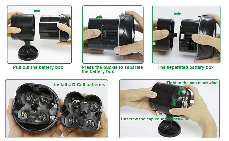 outdoor motion sensor light battery operated