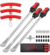 SBGGRL 14.5" Tire Spoons Tool Set for Motorcycles Dirt Bike Lawn Mowers Iron Installation,3 Pcs T...