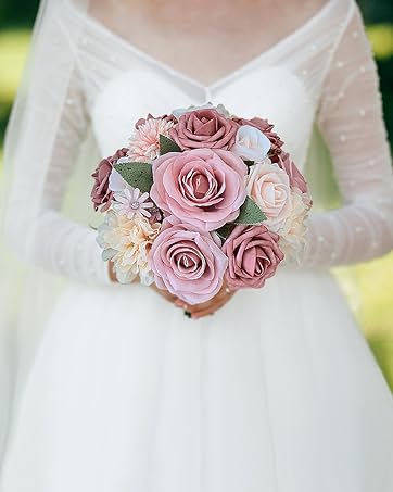 Dusty roses artificial flowers