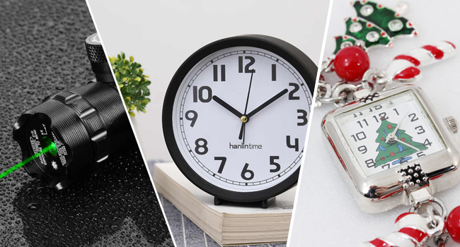 Red dot Clock Watch