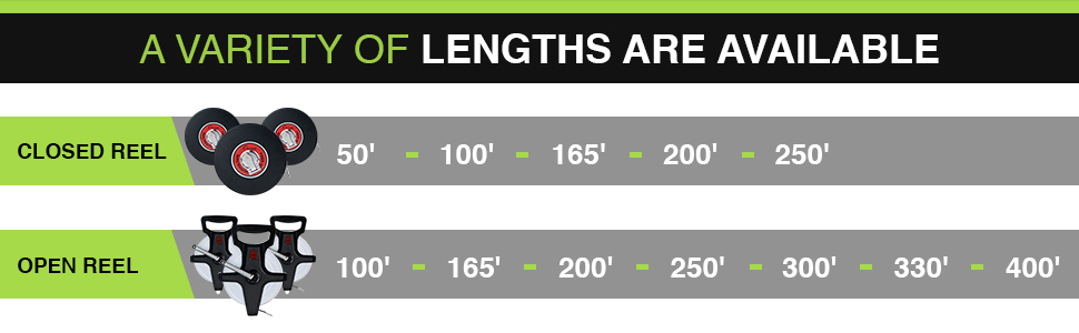 Image of the available lengths