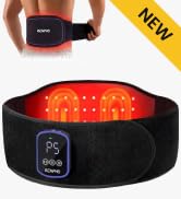 RENPHO Cordless Back Wrap Massager with Red Light Therapy, Birthday Day Gifts for Men Heating Pad...