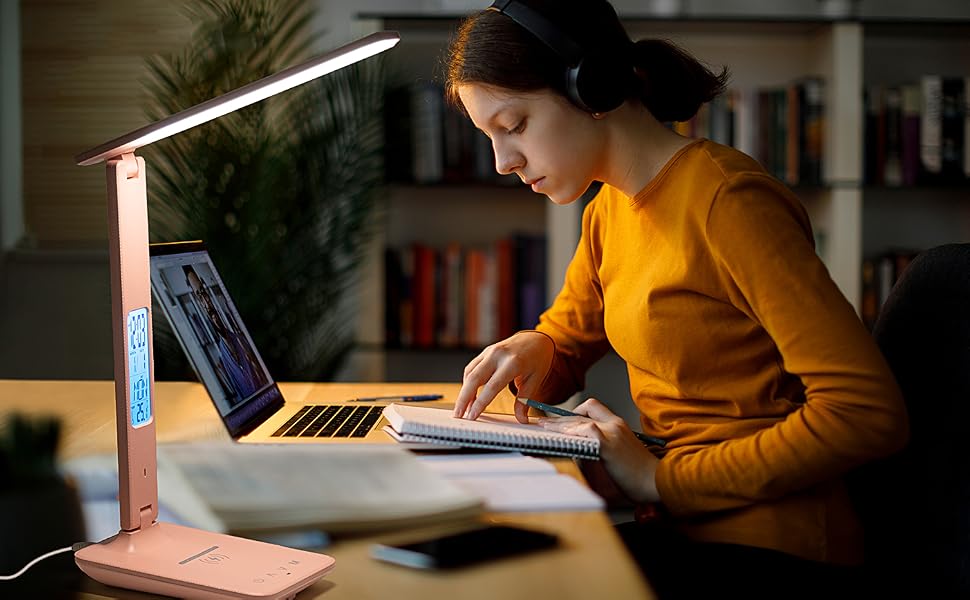 led desk lamp desk lamp desk light study lamp desk lamp with wireless charger lamps for home office