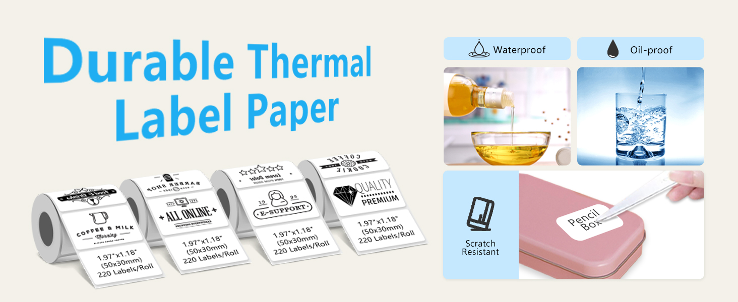 M110 Thermal Labels 4 Rolls