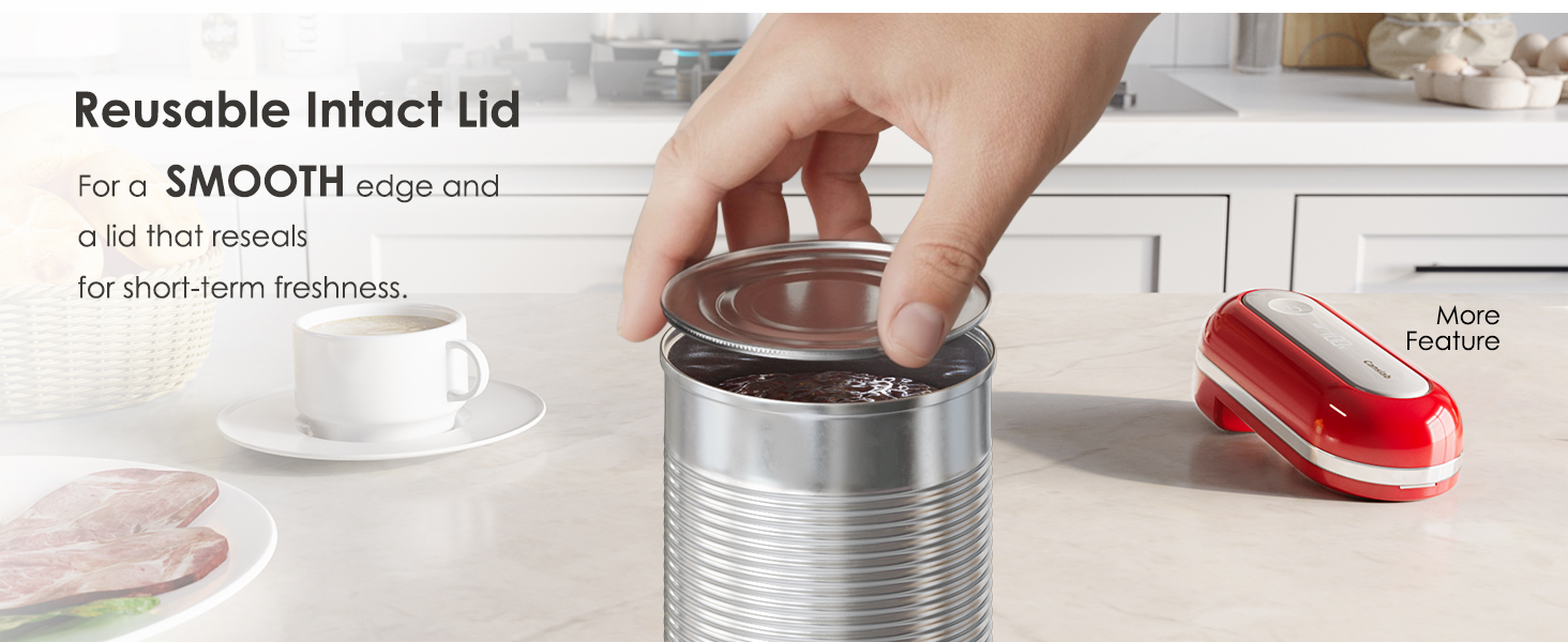 Patented Side-Cut Tech Leaves Intact Reusable Lid With Smooth Edge