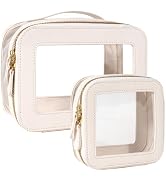 Clear Makeup Bag Set, Small Portable Clear Makeup Bag Cute Waterproof Travel Cosmetic Bag Makeup ...