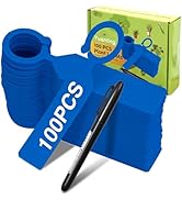 Plant Labels Yuanling 100Pcs Plastic Waterproof Plant Tree Tags Nursery Garden Markers for Indoor...