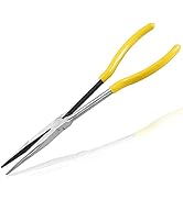 LEONTOOL 11 Inches Long Reach Long Nose Pliers Straight Needle Nose Pliers Chain Nose Pliers Wire...