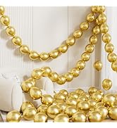 Adeyoo Gold Linking Balloons, 60PCS 6 Inch Quick Link Latex Balloons for Balloon Arch, Wall & Cha...