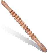 Wooden Muscle Massage Roller Stick for Athletes, Relief Muscle Soreness, Cellulite Massager, Fasc...
