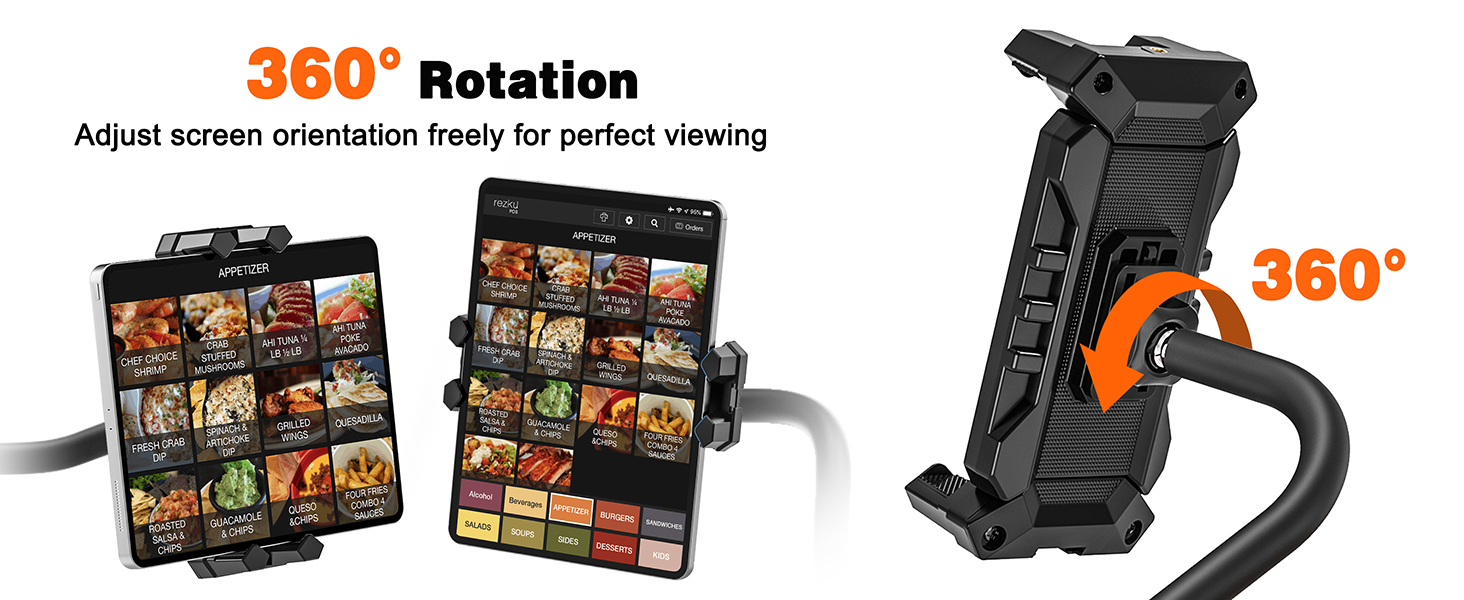tablet holder gooseneck