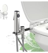 Terapaton RV Bidet Sprayer with Stainless Steel Holster, Side-Mounted Handheld Bidet with Hose, R...