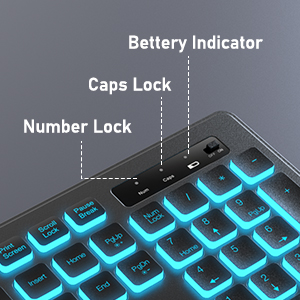 light wireless keyboard