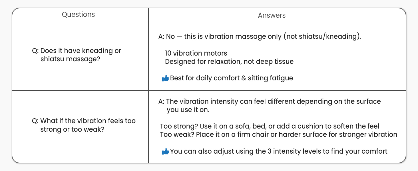 vibration massage mat