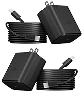 45W USB C Super Fast Charger for Samsung Phone Charger Fast Charging Block with 6.6FT Type C Cord...