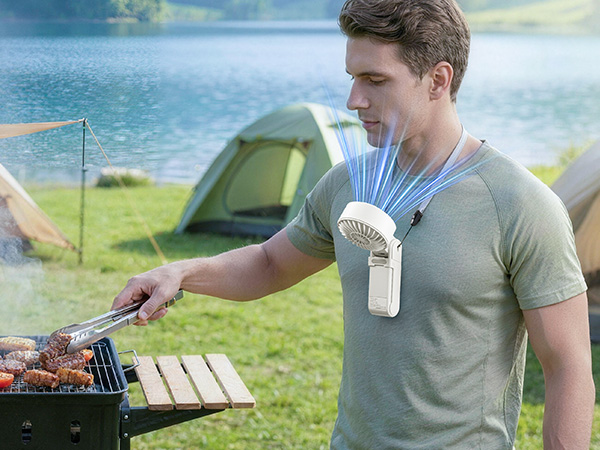 Neckband fan