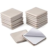 2.5 Inch Self-Stick Furniture Sliders for Carpet, 16 Pack Square Adhesive Table Desk Chair Furnit...