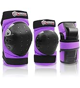 Adult/Child Knee Pads Elbow Pads Wrist Pads Protective Gear Set for Youth Skateboarding,Cycling,S...