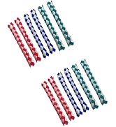 12Pcs Blue, Green and Red Classic Finger Traps Chinese Finger Trap Bamboo Chinese Bamboo Toys Bir...