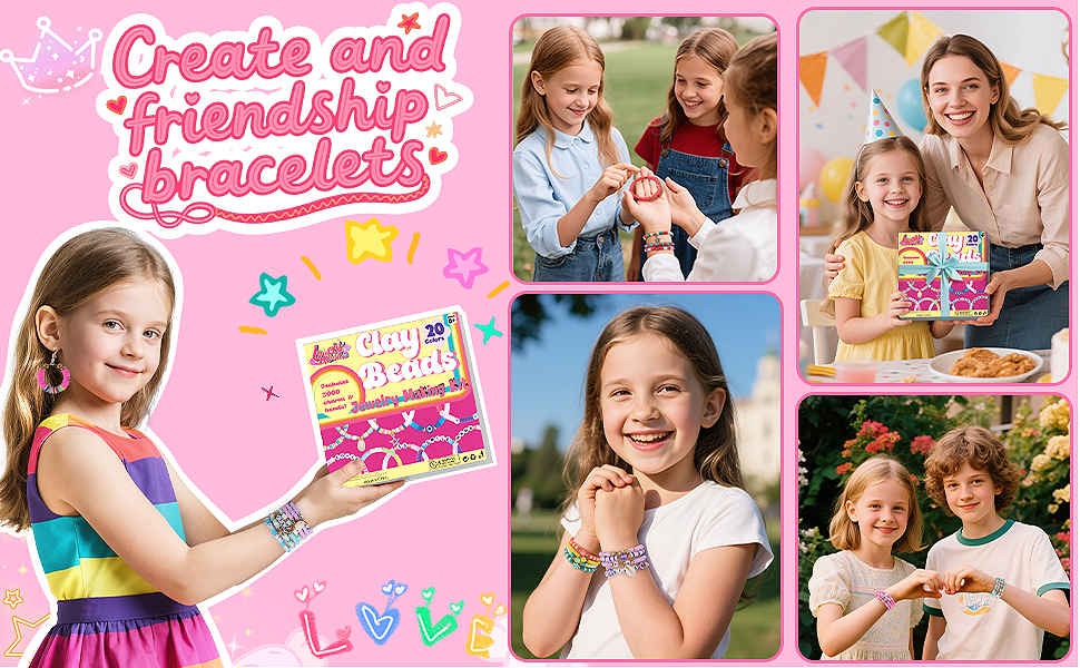 clay beads bracelet kit