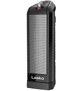 Lasko Oscillating Ceramic Tower Space Heater for Home with Overheat Protection, Adjustable Thermo...