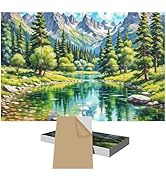8 Pack Art Acoustic Panels, TEMGCUAM Self-Adhesive Sound Absorbing Wall Panels, 48"×32" Decorativ...