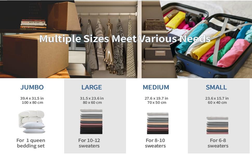 Multiple sizes meet various needs