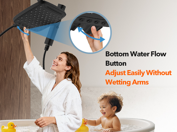 Shower Buttom Adjust Easily