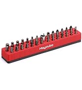 Mayouko Hex Screwdriver Bit Organizer with Strong Magnetic Base, Magnetic Hex Bit Holder Rack, 43...