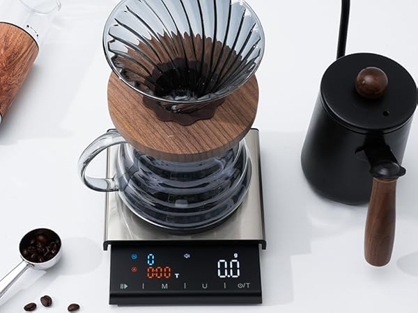 Coffee scale espresso scale rechargeable mini coffee scale with timer matcha scale compact espresso