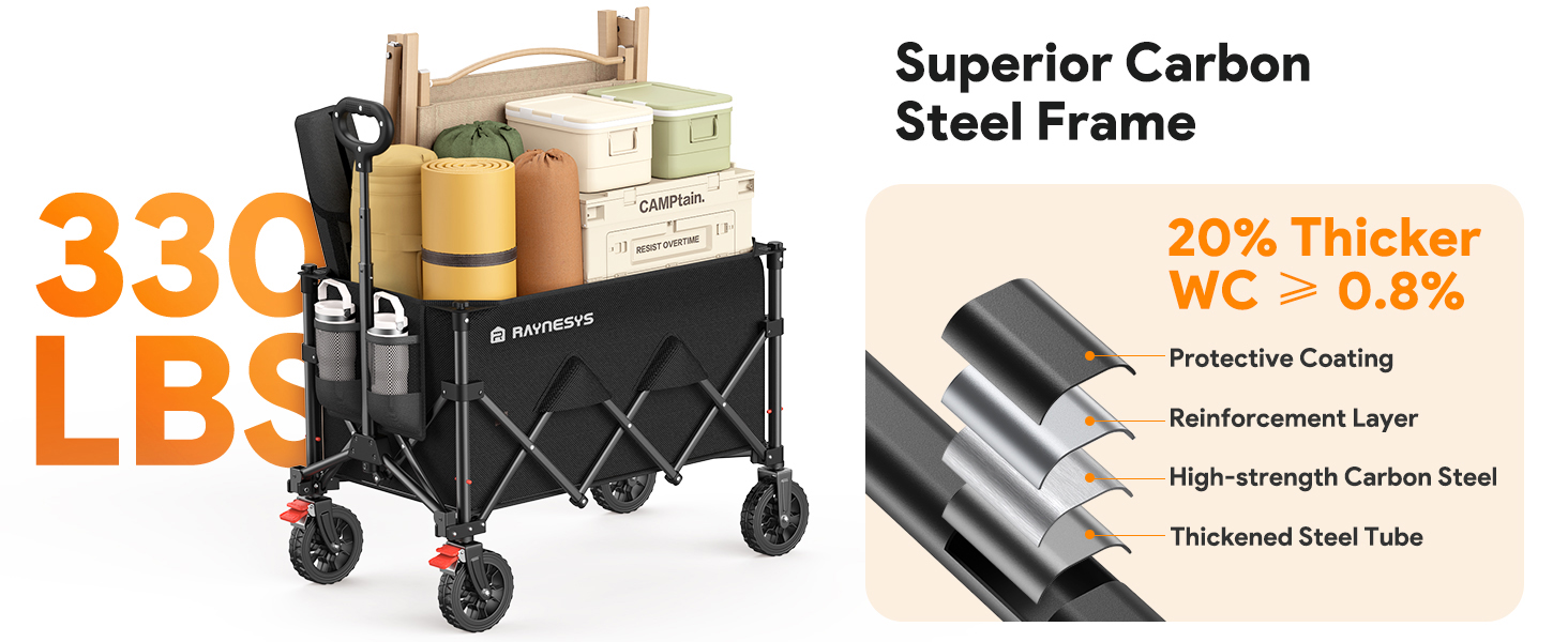 folding wagon cart with wheels
