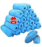 Disposable Boot & Shoe Covers 200 Pack (100 Pairs) Non-Slip, Durable, Indoor Protect Your Home, F...