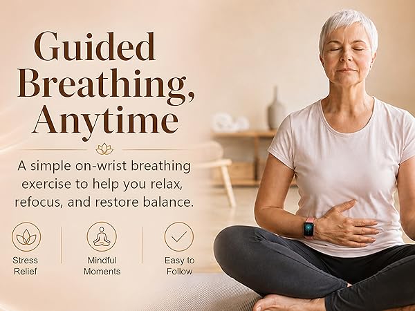 smart watch with breath exercise