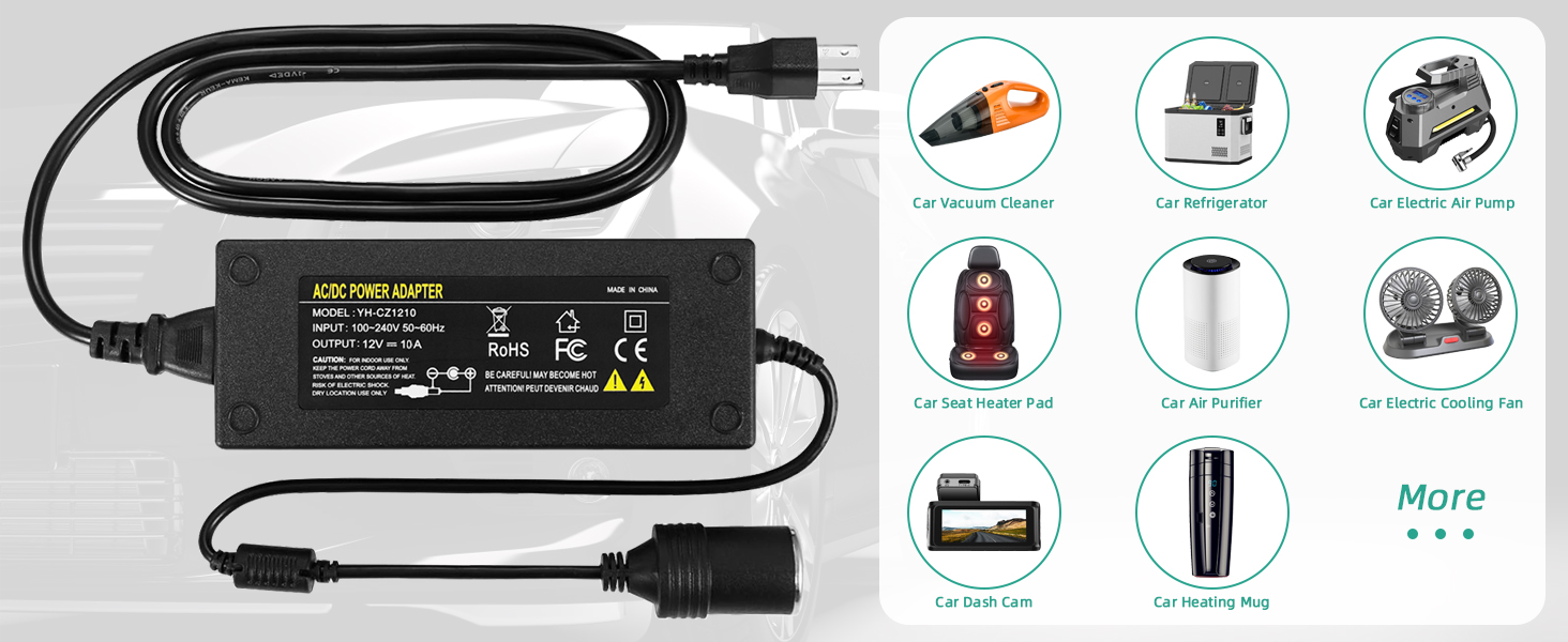 AC TO DC 12V 10A 15A Converter