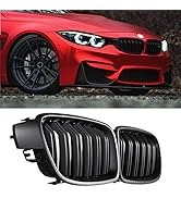 F30 Grill - Front Kidney Grille Black Grill for 2012-2018 BMW 3 Series F30 F31 320i 328i 328d 330...