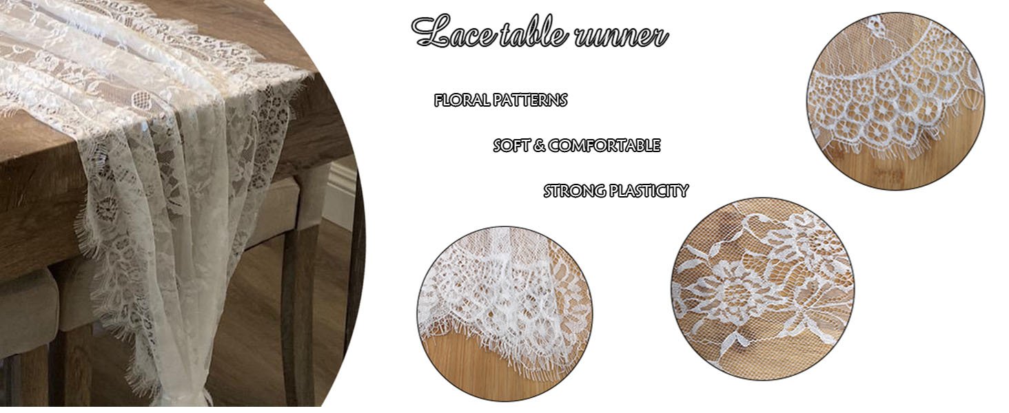 lace table runner white table runner boho dining table runner for table runner wedding baby shower