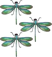 3Pcs Grenn Dragonfly Irons Patches, Embroidered Sewing on Patches, Sew On Applique, Iron On Patch...
