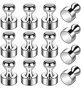 12 Pack Fridge Magnet Magnetic Push Pins Refrigerator Magnets, Whiteboard Magnets Small Fridge Ma...