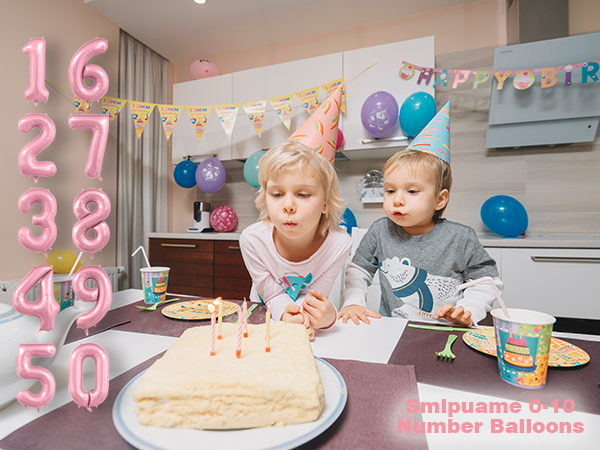 number balloons
