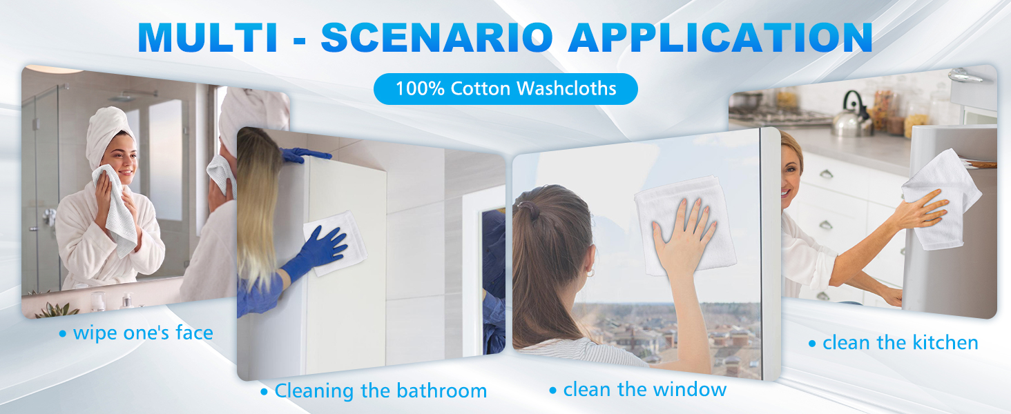100% Cotton Wash Cloth