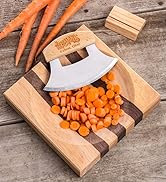 Lehmans ULU Chopping Knife and Wooden Bowl