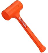 MAXPOWER Dead Blow Hammer, 4LB Dead Blow Mallet with Checkered Grip Handle, Spark and Rebound Res...